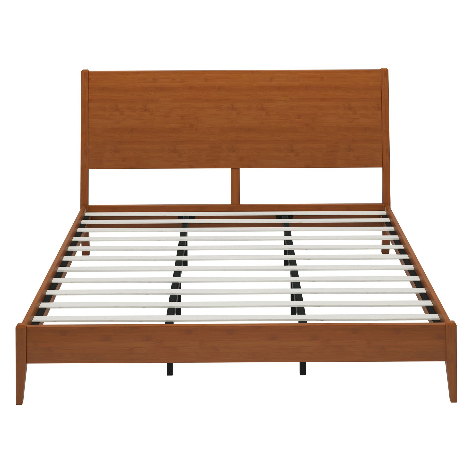 Modern Sled Platform Bed Frame With Slats
