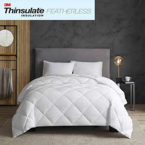 Maximum Warmth - King 300 Thread Count Down Alternative 3M Thinsulate Comforter - White