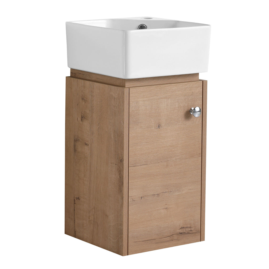 Wall Mounted Bathroom Vanity With Sink, Soft Close Door, Compact Design For Small Bathrooms
