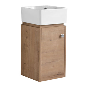 Wall Mounted Bathroom Vanity With Sink, Soft Close Door, Compact Design For Small Bathrooms
