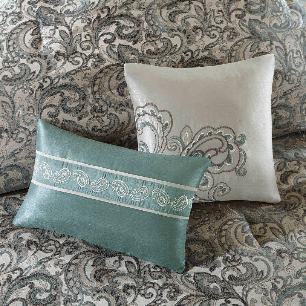 Brystol - Queen 24 Piece Room In A Bag - Teal