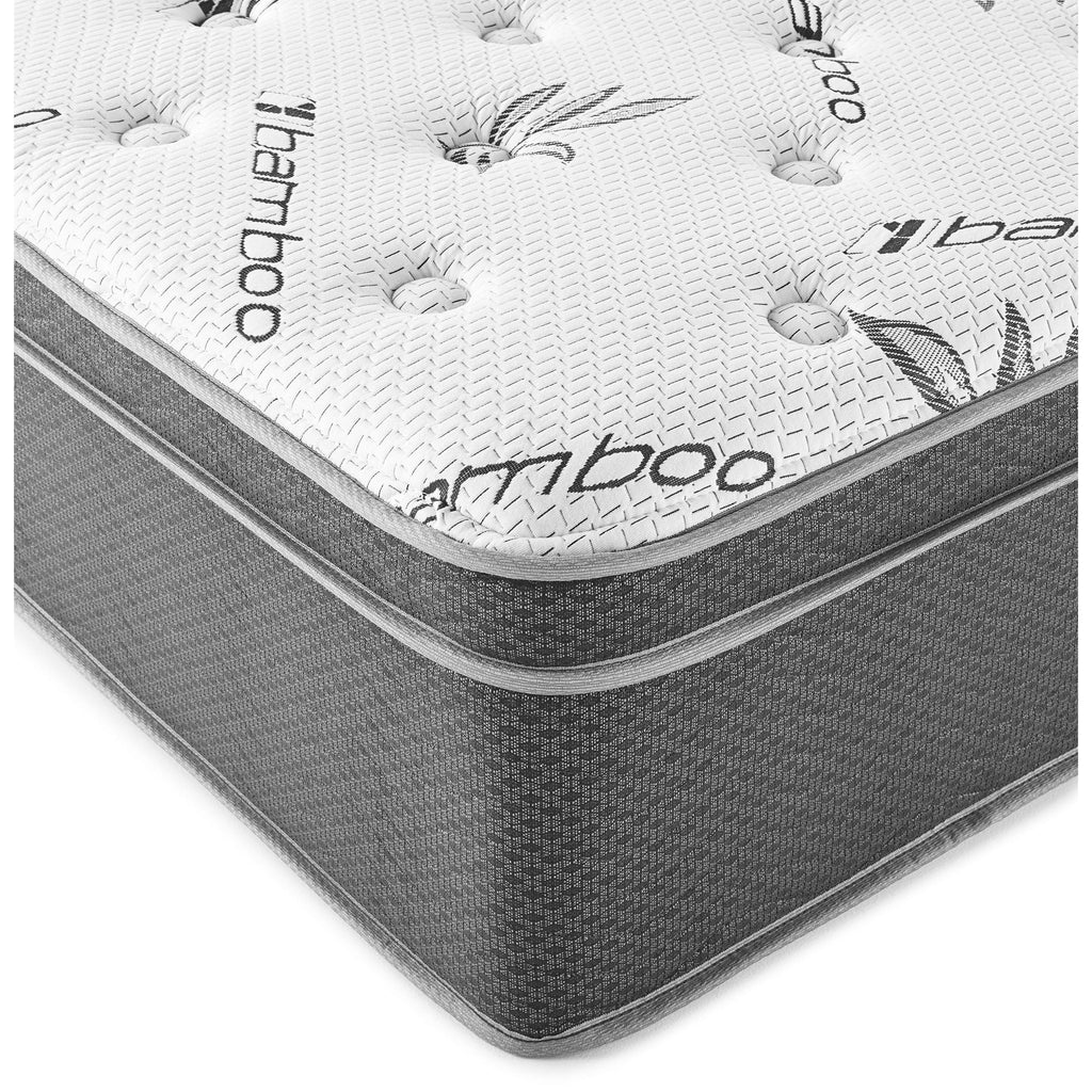 Vancouver - 13" Euro Top Hybrid Mattress With Bamboo Cover And Gel Memory Foam