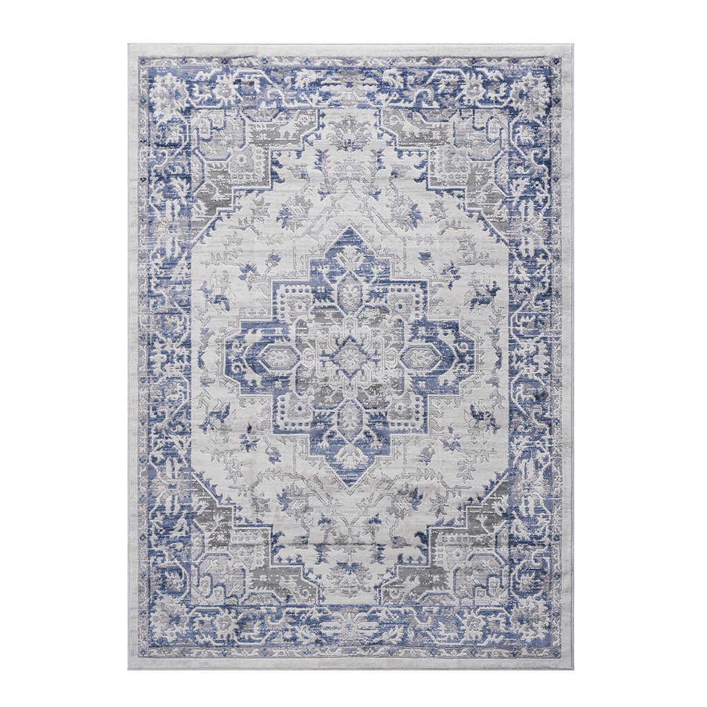 Marfi - 8' X 10' Oriental Area Rug - Blue / Gray