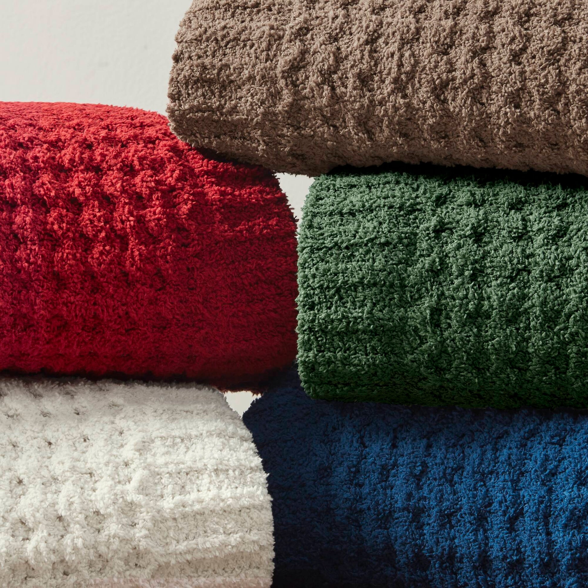 Rowan - Waffle Knit Chenille Throw - Brown