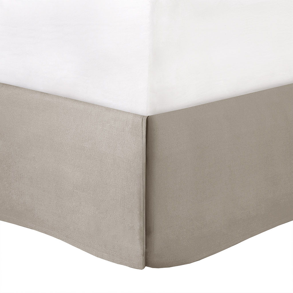 Laurel - California King 7 Piece Tufted Comforter Set - Taupe