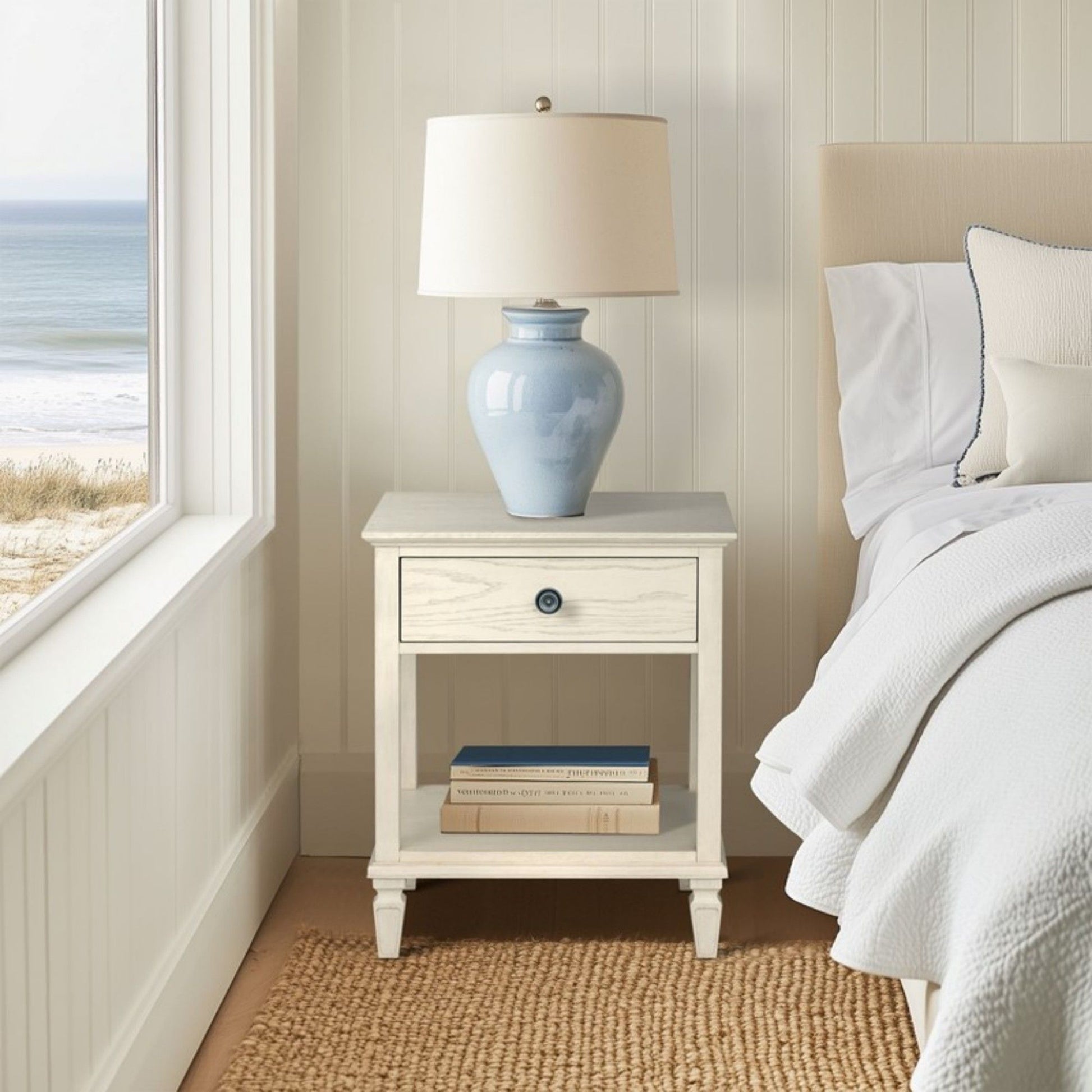 Victoria - Bedside Table With Drawer And Shelf