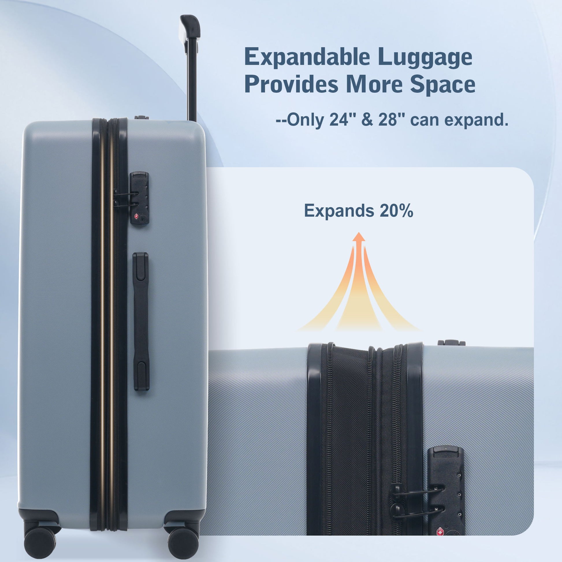 Hardside Luggage Set 5 Piece With Front Opening