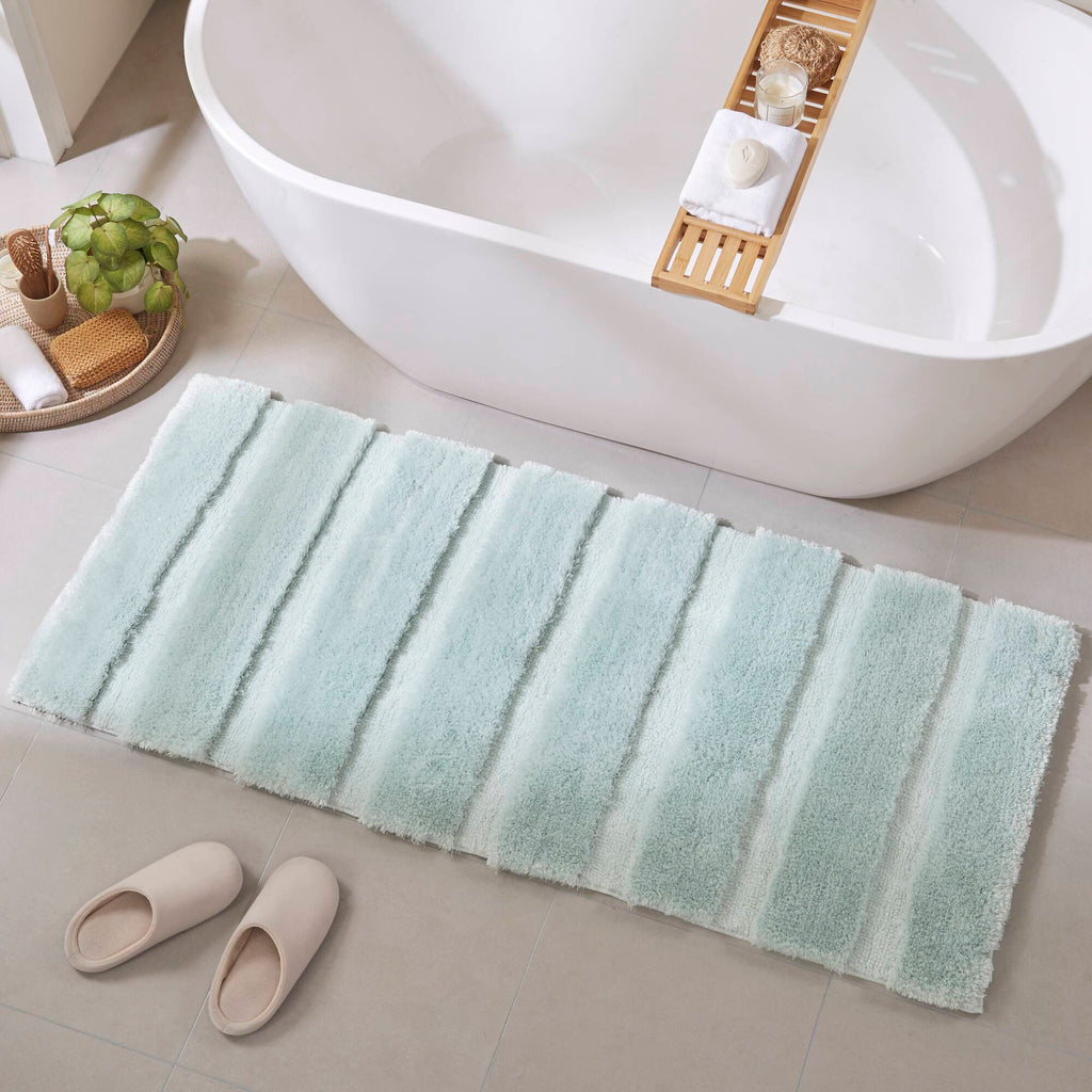 Tufted Pearl Channel - 24" x 58" Rug - Seafoam