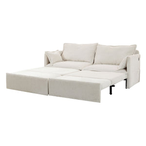 Pull Out Sofa Bed, Corduroy Convertible Sleeper Sofa Couch, Side Storage, And USB / C - Type Charging Ports Chair