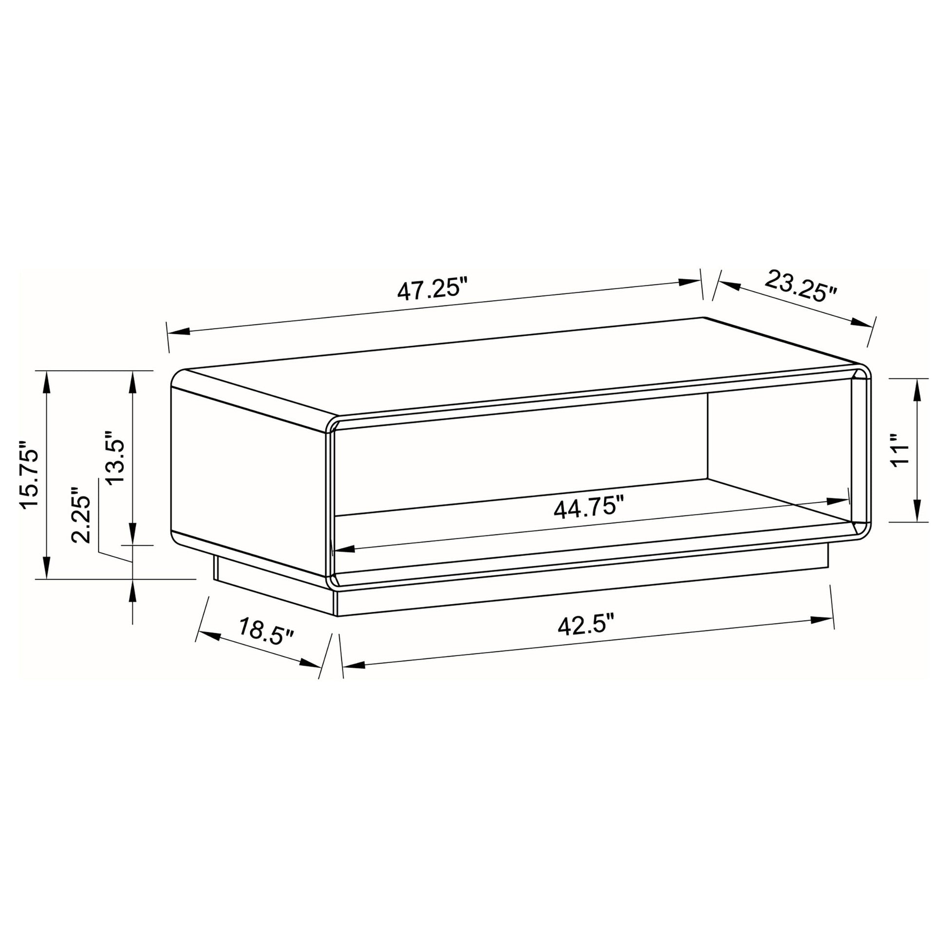 Fletcher - Table With Open Shelf