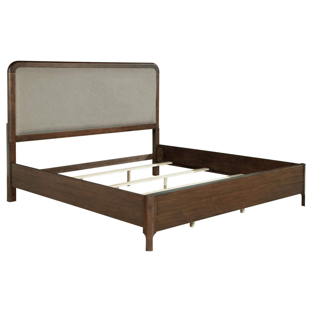Eastern King Panel Bed - Walnut