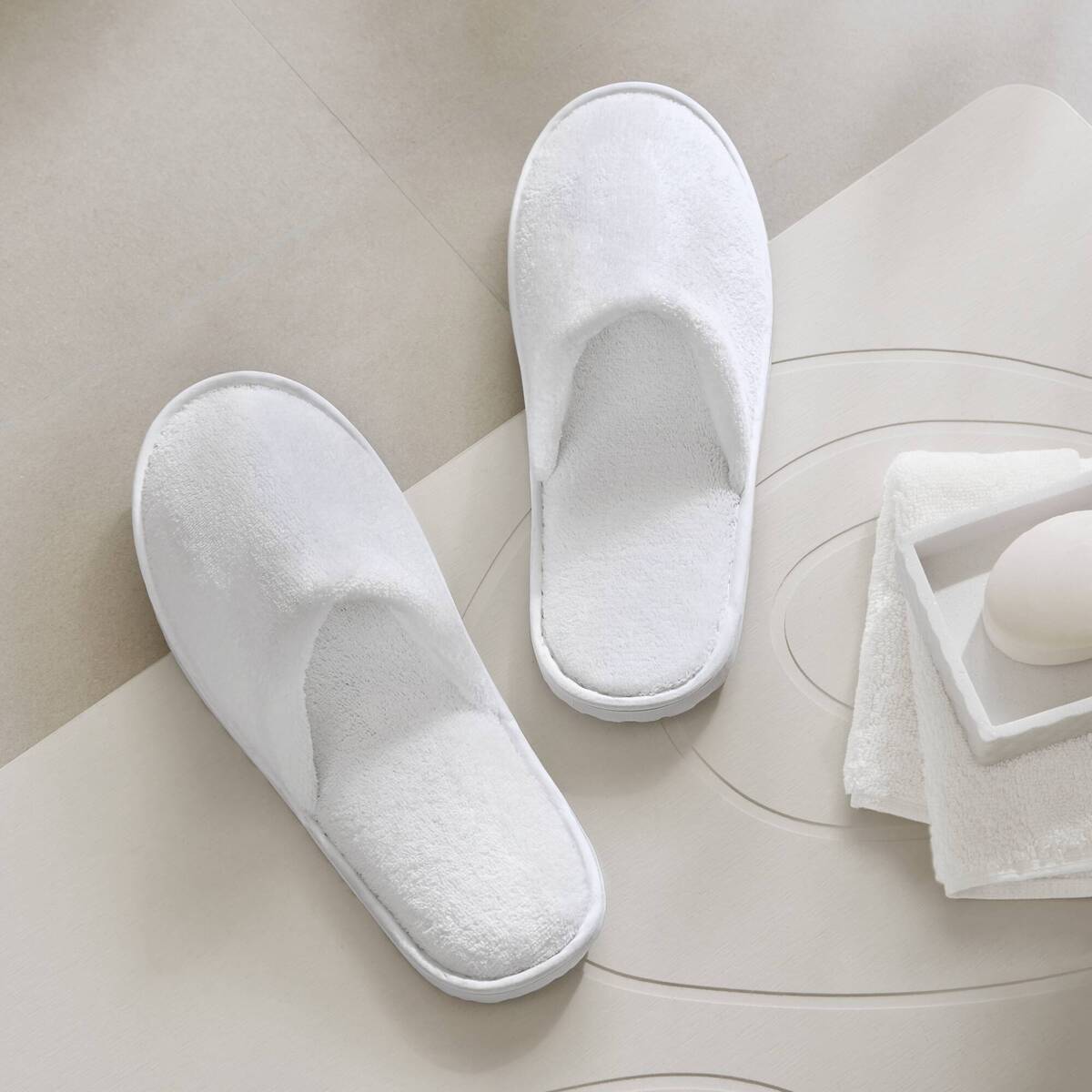 Terry - Essential Slippers - White