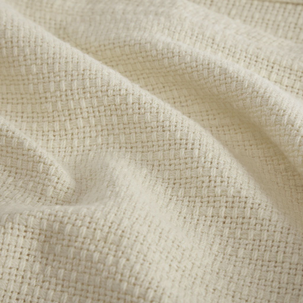 Freshspun Basketweave - King Blanket - Natural