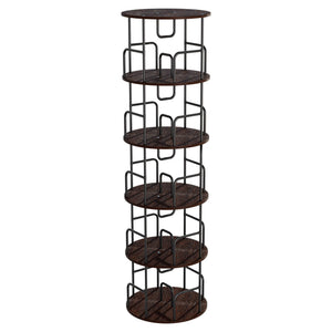 Rotating Bookshelf Tower 5 Tier Spinning 360 Degree Revolving Storage Shelf