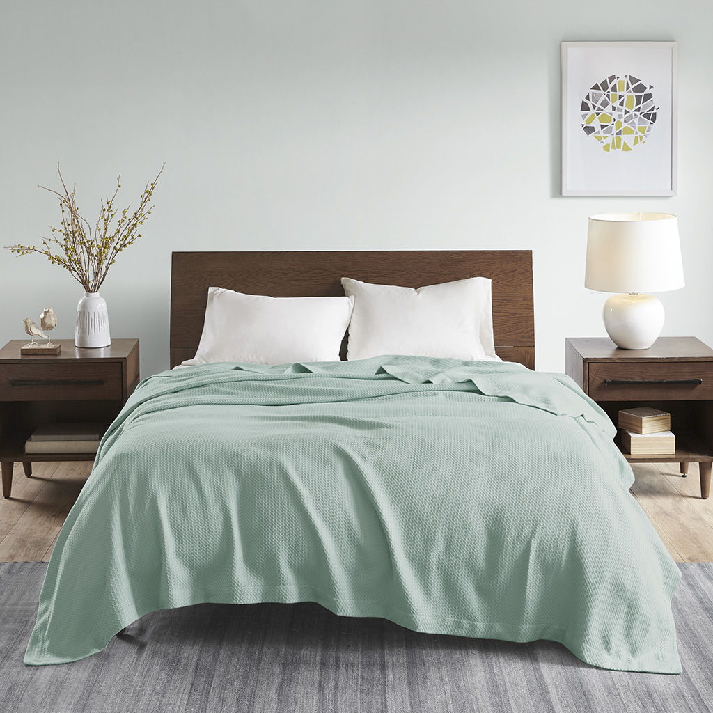 Egyptian Cotton - Twin Blanket - Seafoam