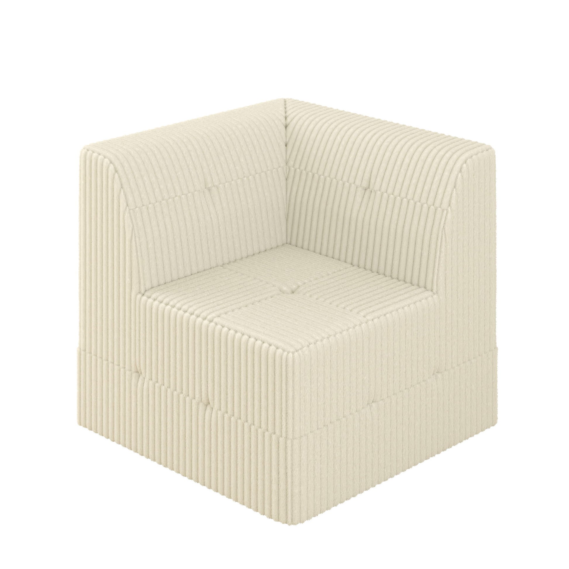 Modern Minimalist Corduroy Corner Sofa Sleeper