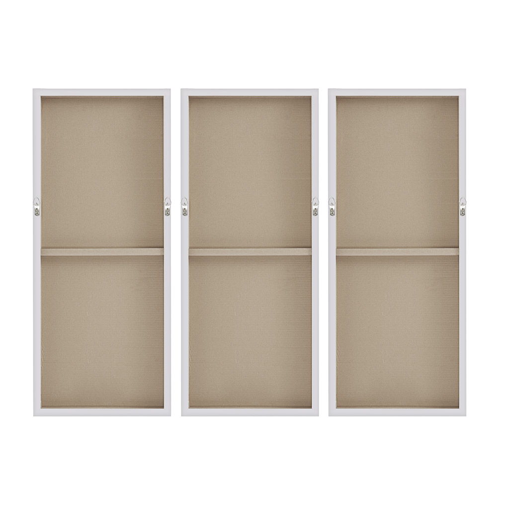 Luminous - Hand Painted Heavy Textured Glitz Canvas (Set of 3) - Taupe
