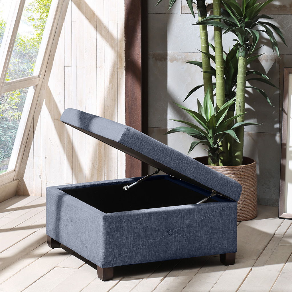 Aspen - Ottoman - Blue