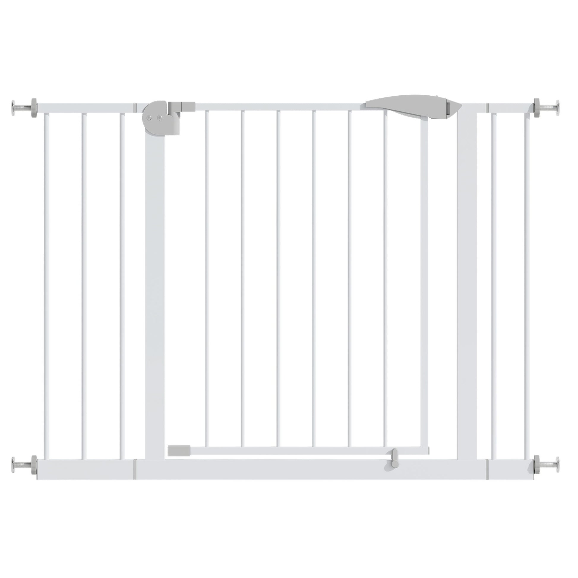 Pressure Mounted Baby Gate For Stairs - White