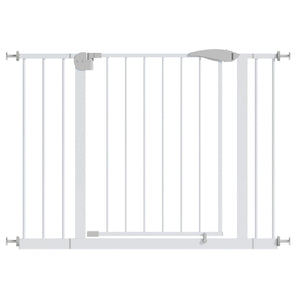 Pressure Mounted Baby Gate For Stairs - White