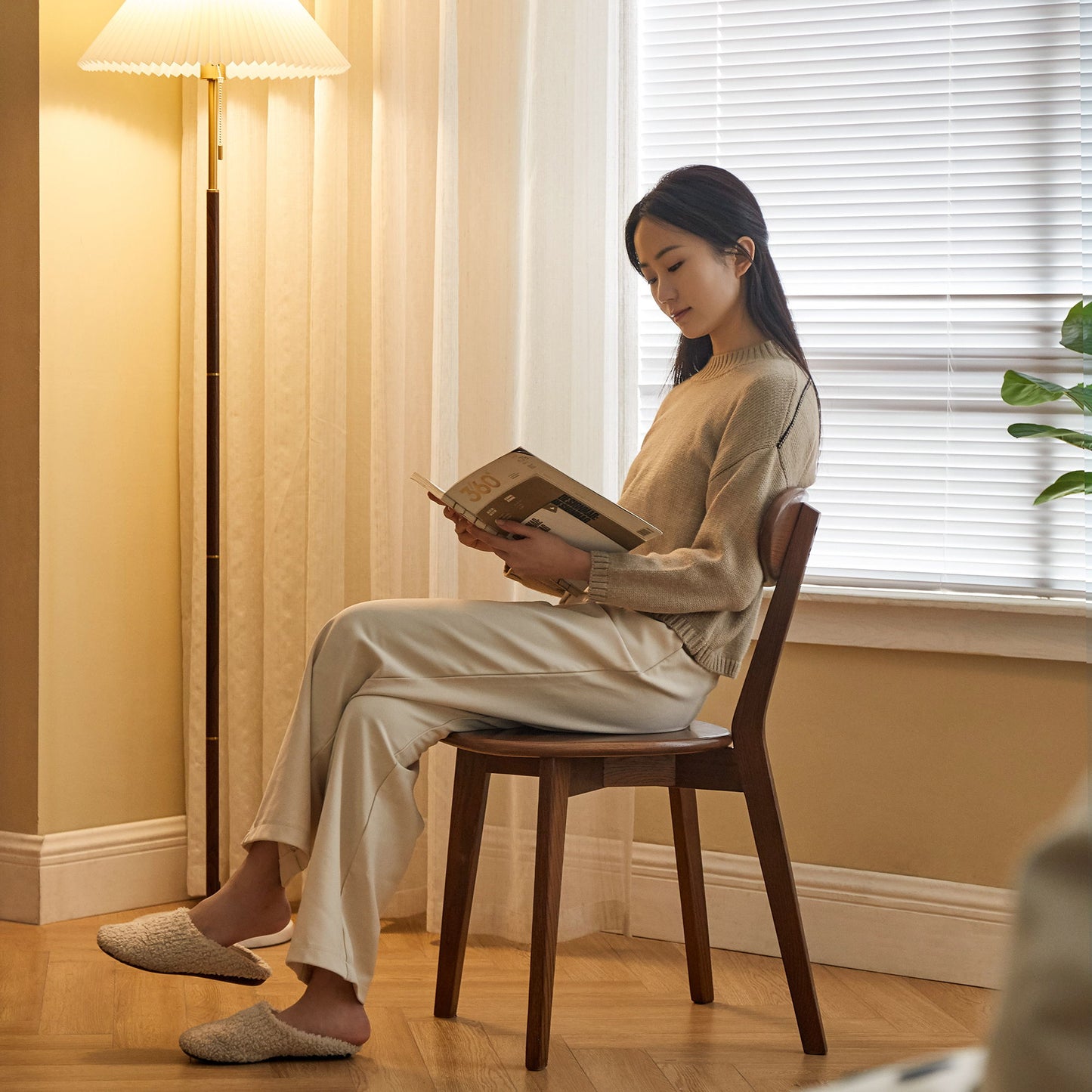 Simple Dining Chair, Solid Chair Table For Living Room Chair