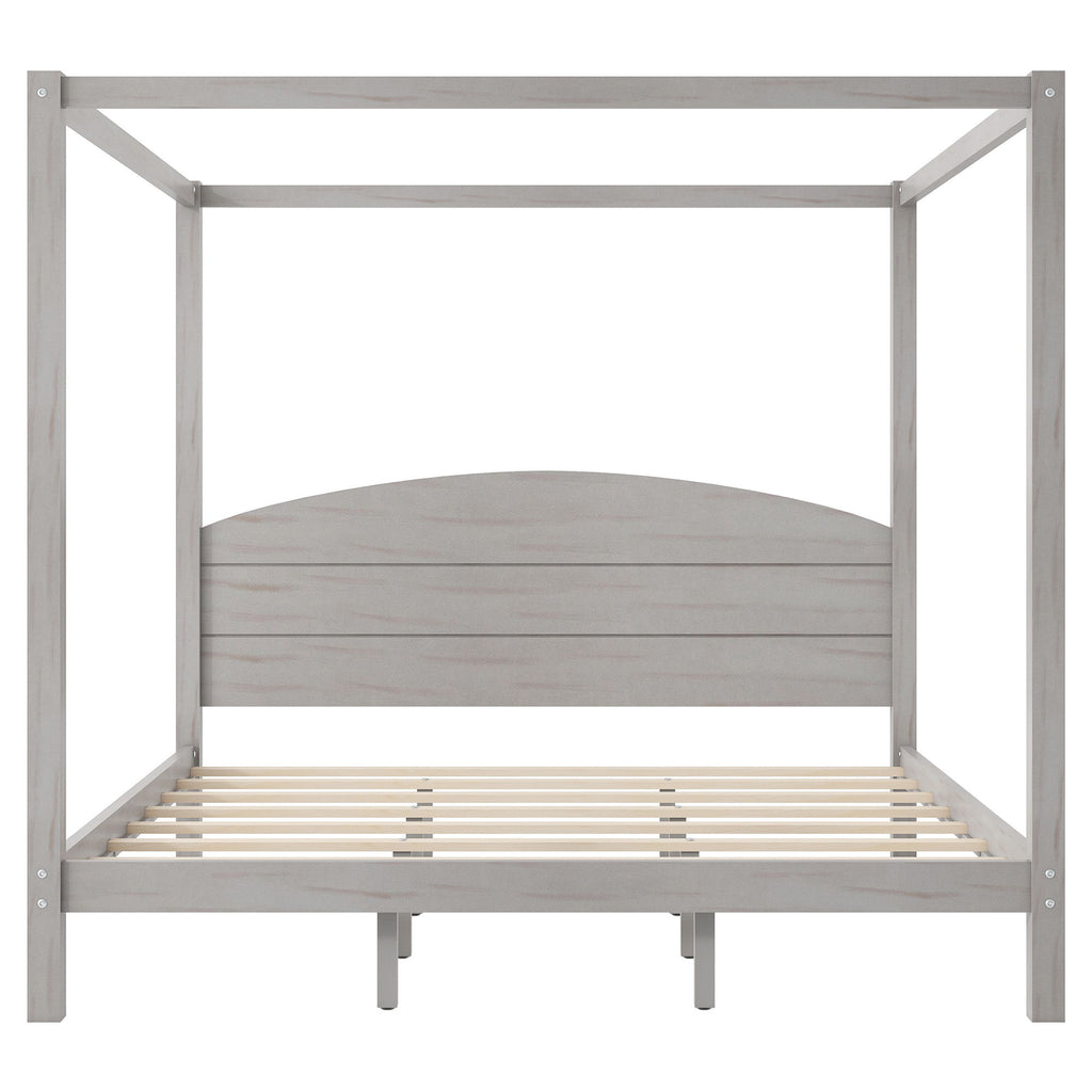 anopy Platform Bed With Headboard And Support Legs