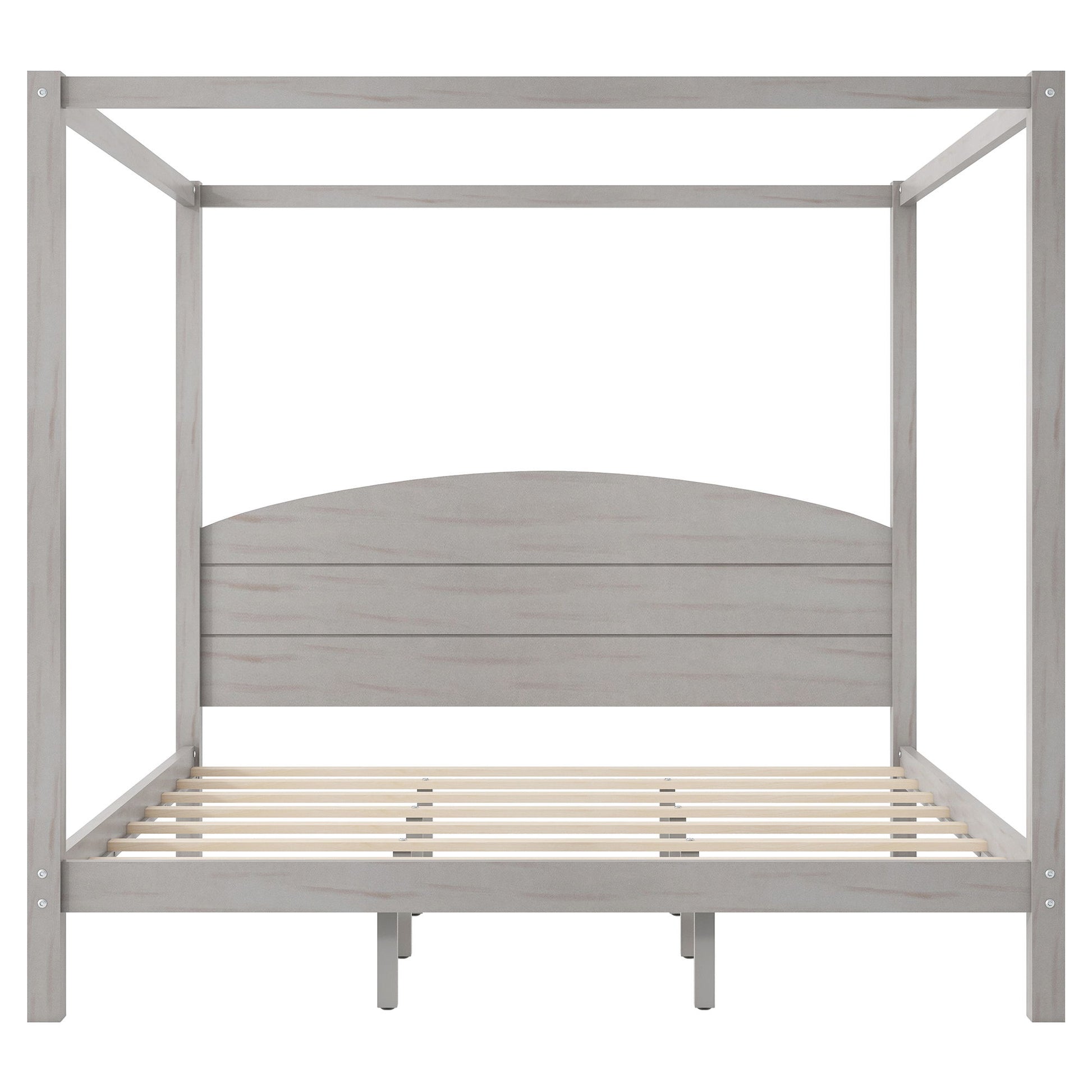 anopy Platform Bed With Headboard And Support Legs