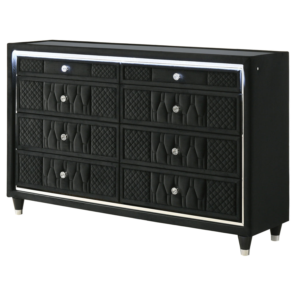 Mika - 8 Drawer LED Dresser