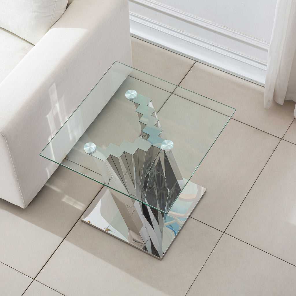 Table With Twisted Fan Shaped Legs