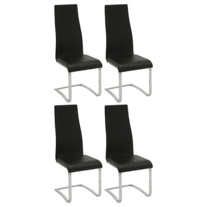 High Back Side Chairs Dining Chairs With Padded Upholstery (Set of 4)