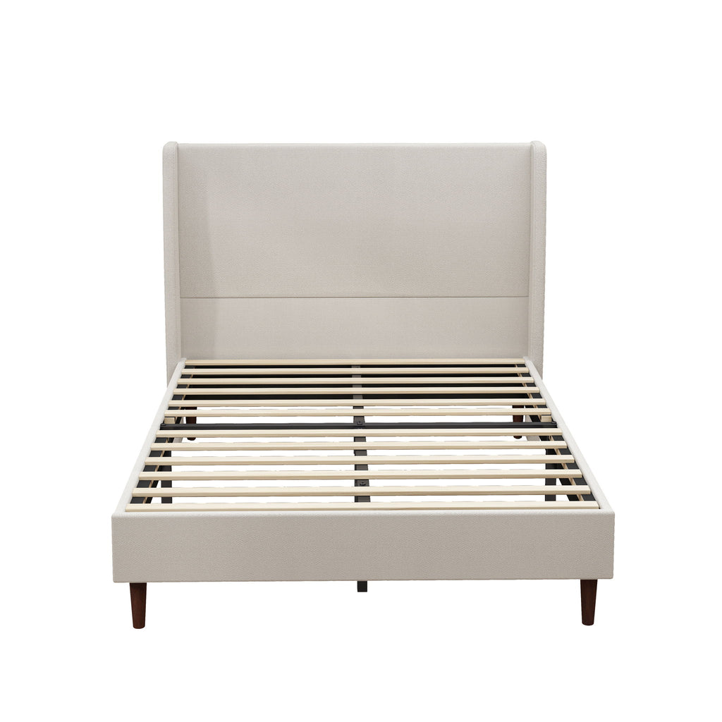 Upholstered Bed & High Headboard Design