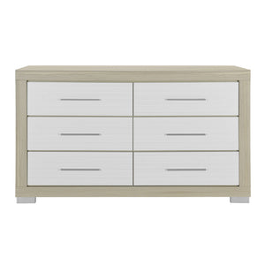 Elsa - 2 Toned And Dresser With Bar Handle And Construction