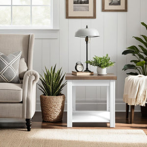 Side Table - Jasmine Whitewash / Barnwood