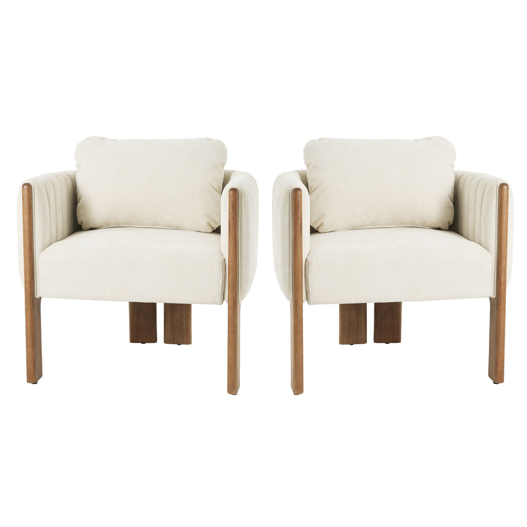 Upholstered Dining Chair With Vertical Channel Tufting