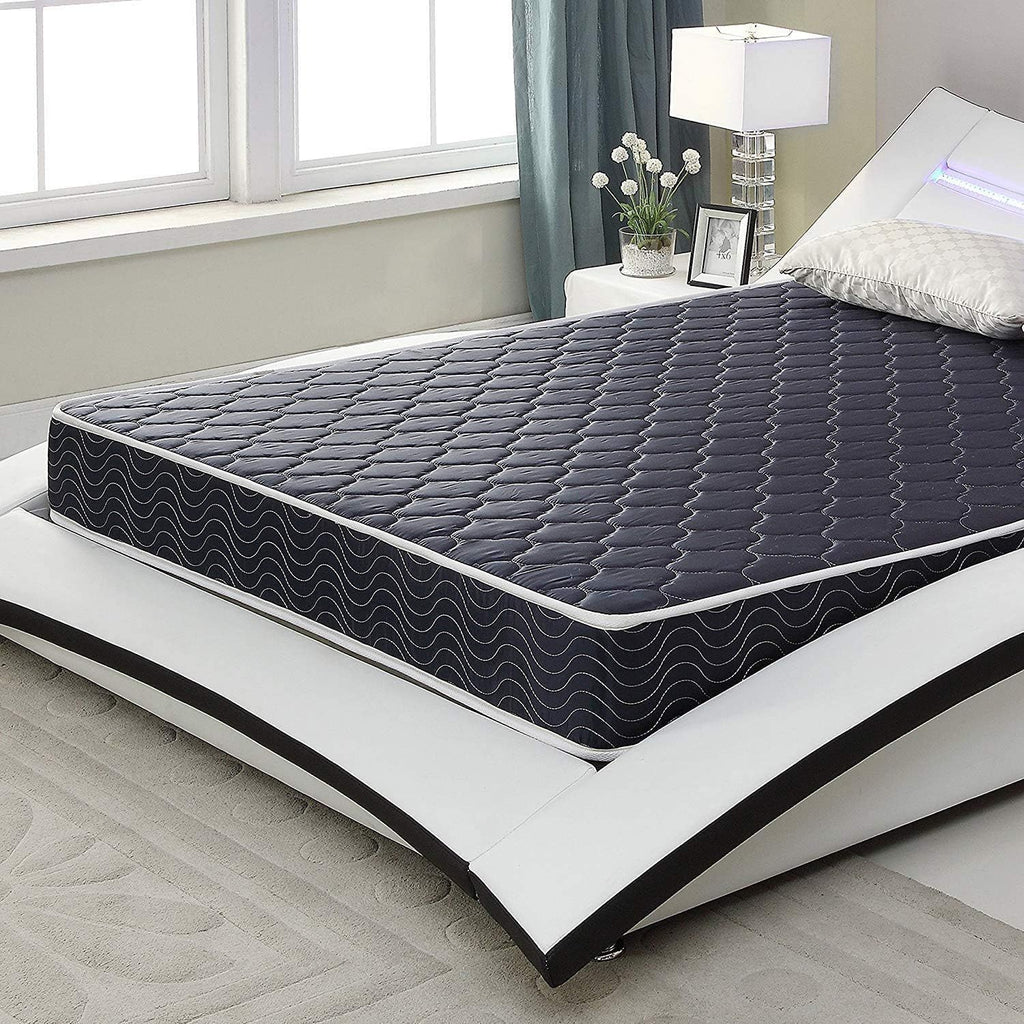 6" Twin Size Waterproof Foam Mattress - Black / Blue