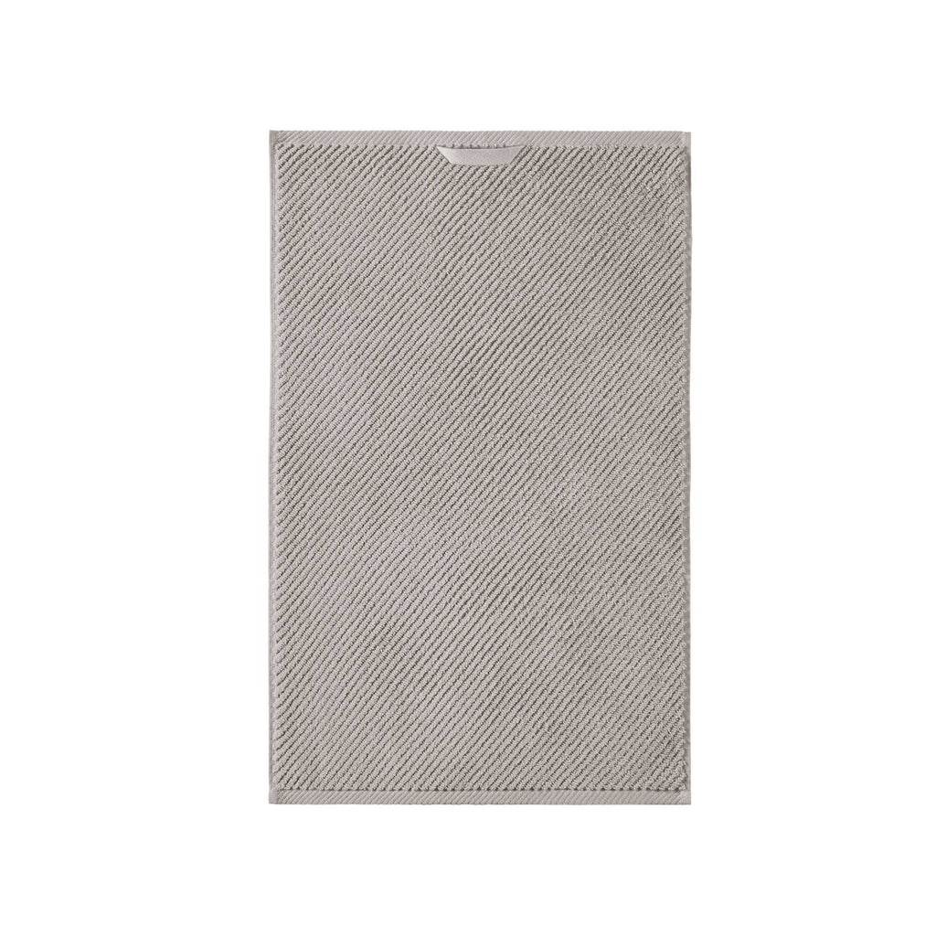 Diagonal Ribbed - 6 Piece Towels Set - Gray