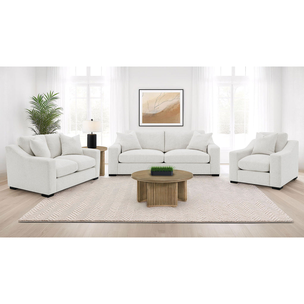 Chelan - Upholstered Track Arm Sofa Set With Curved Arms