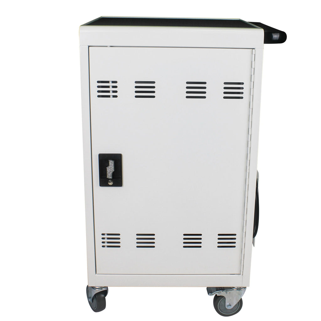 Mobile Charging Cart And Cabinet For Tablets Laptops 30 Device With Combination Lock