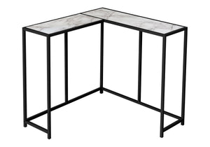 Corner Accent Console Table For Entryway - White