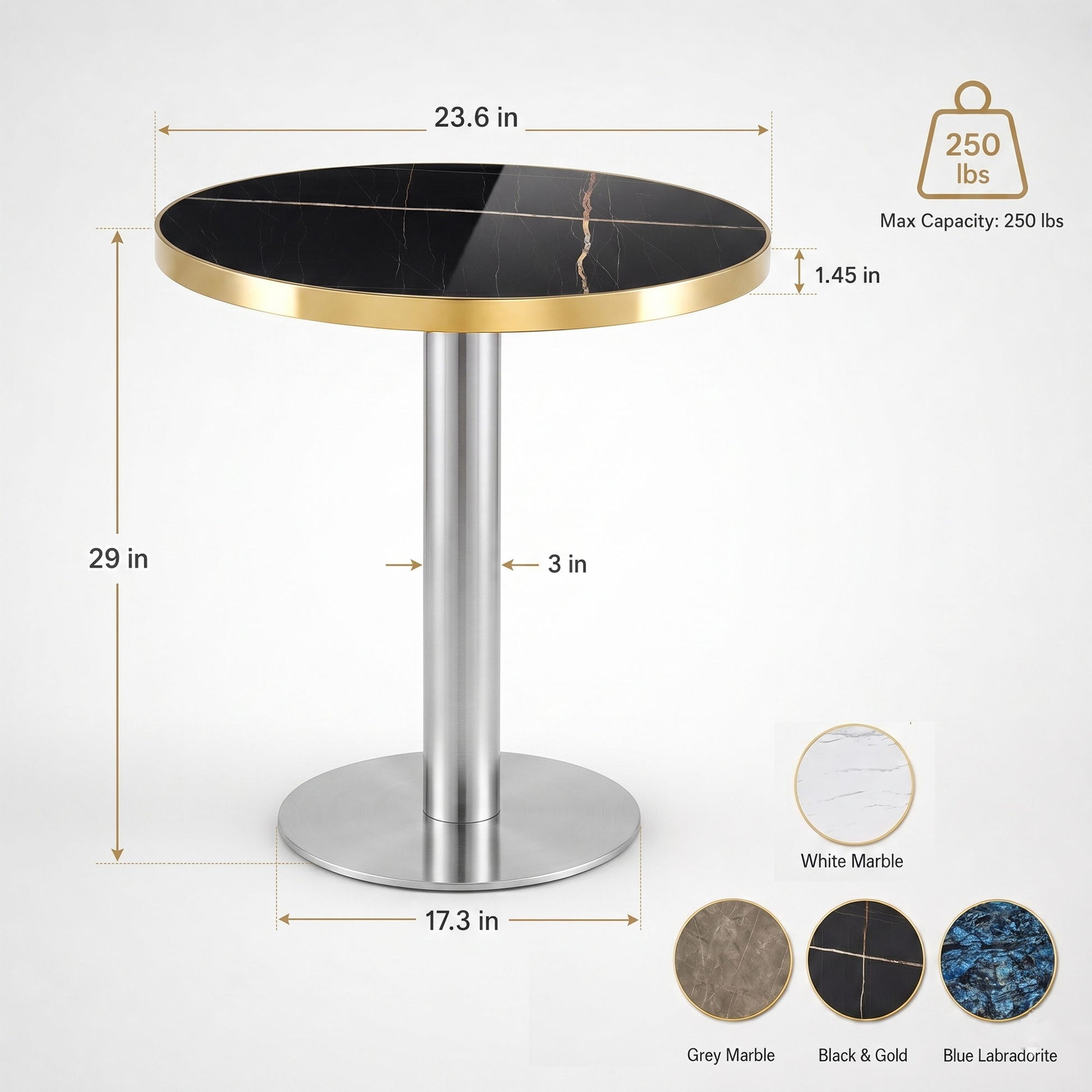 Elegant Modern Round Bistro Table