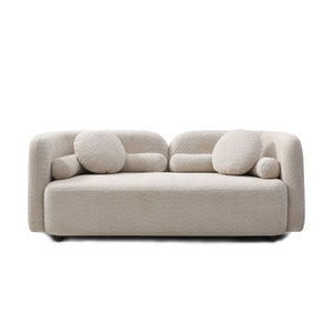 2 Seater Sofa Couch For Living Room - Light Beige