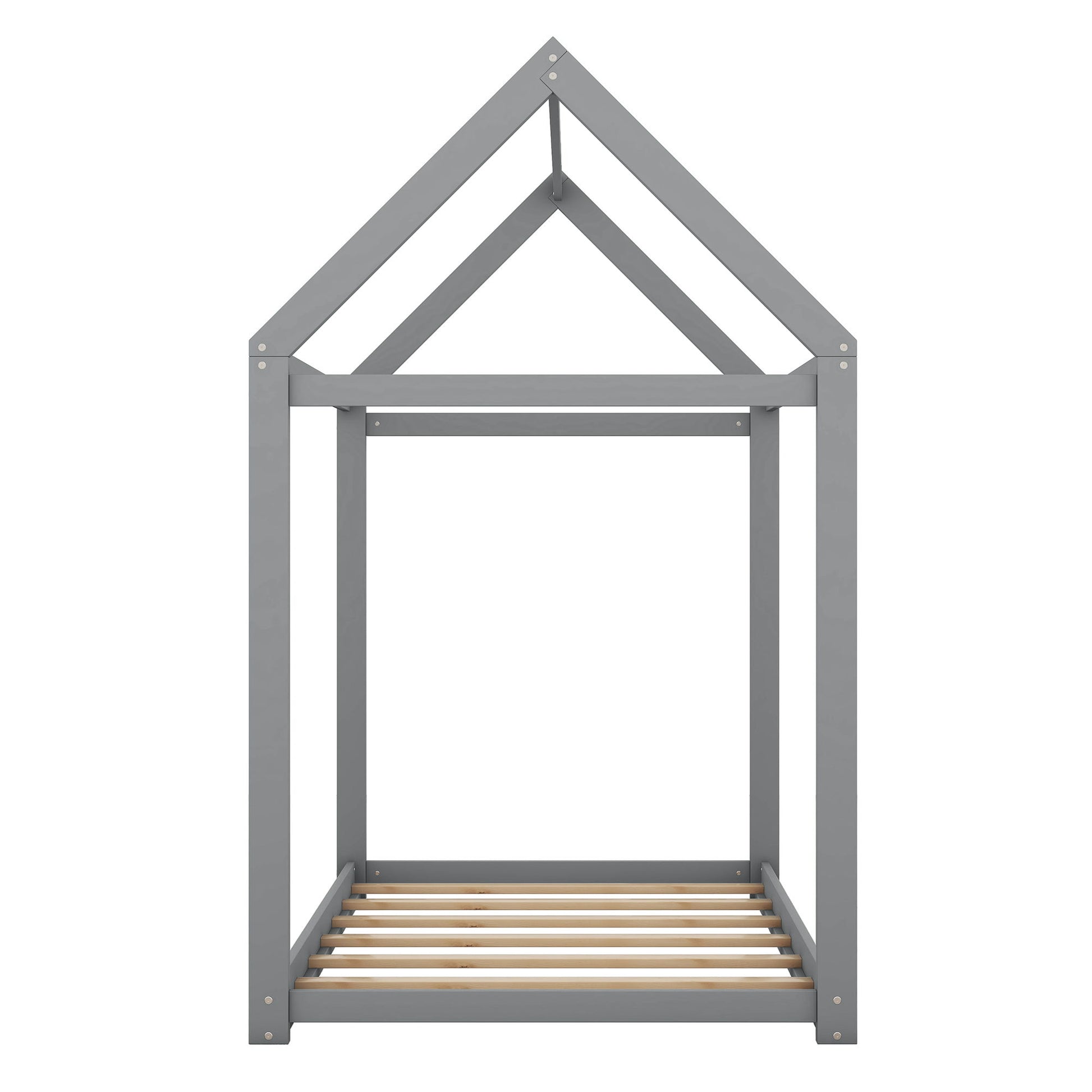 Wooden House Shaped Bed