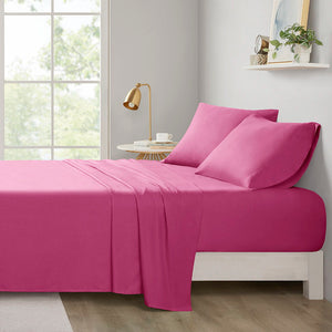 Queen All Season Wrinkle Free Sheet Set - Pink