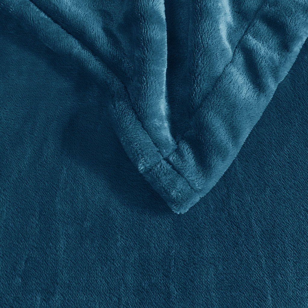 Heated Plush - King Blanket - Teal