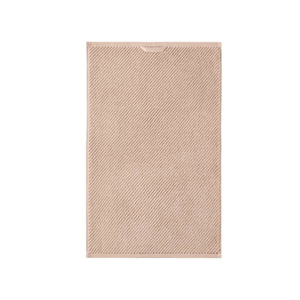 Diagonal Ribbed - 4 Piece Hand Towels Set - Beige