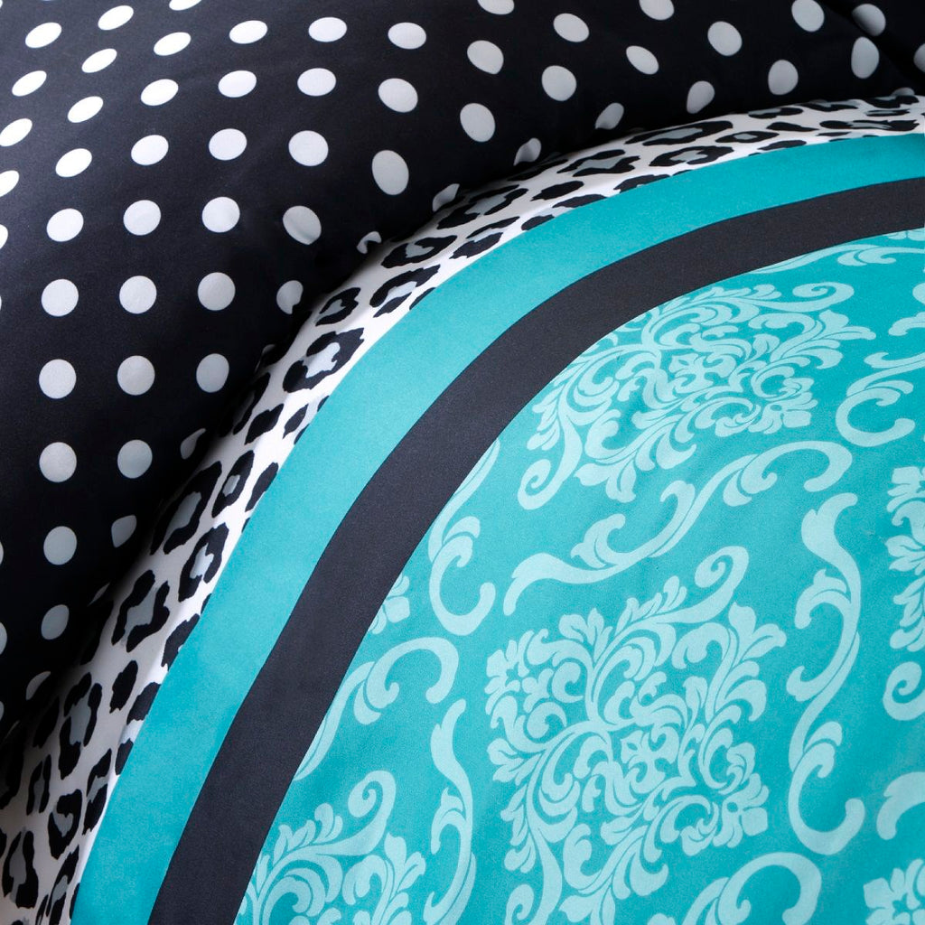 Chloe - King Comforter Set - Teal