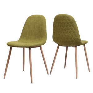 Elegant Dining Chair Set With Fabric