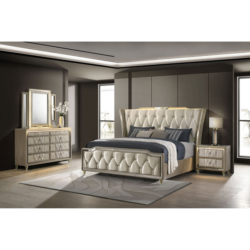 Mika - Bedroom Set With LED Lighting