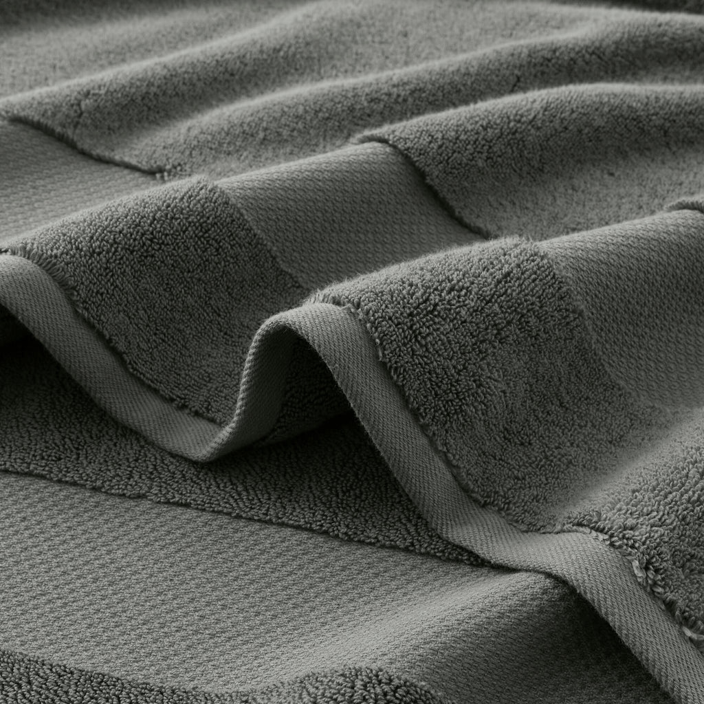 Turkish Bath Sheet 2 Piece Set - Charcoal