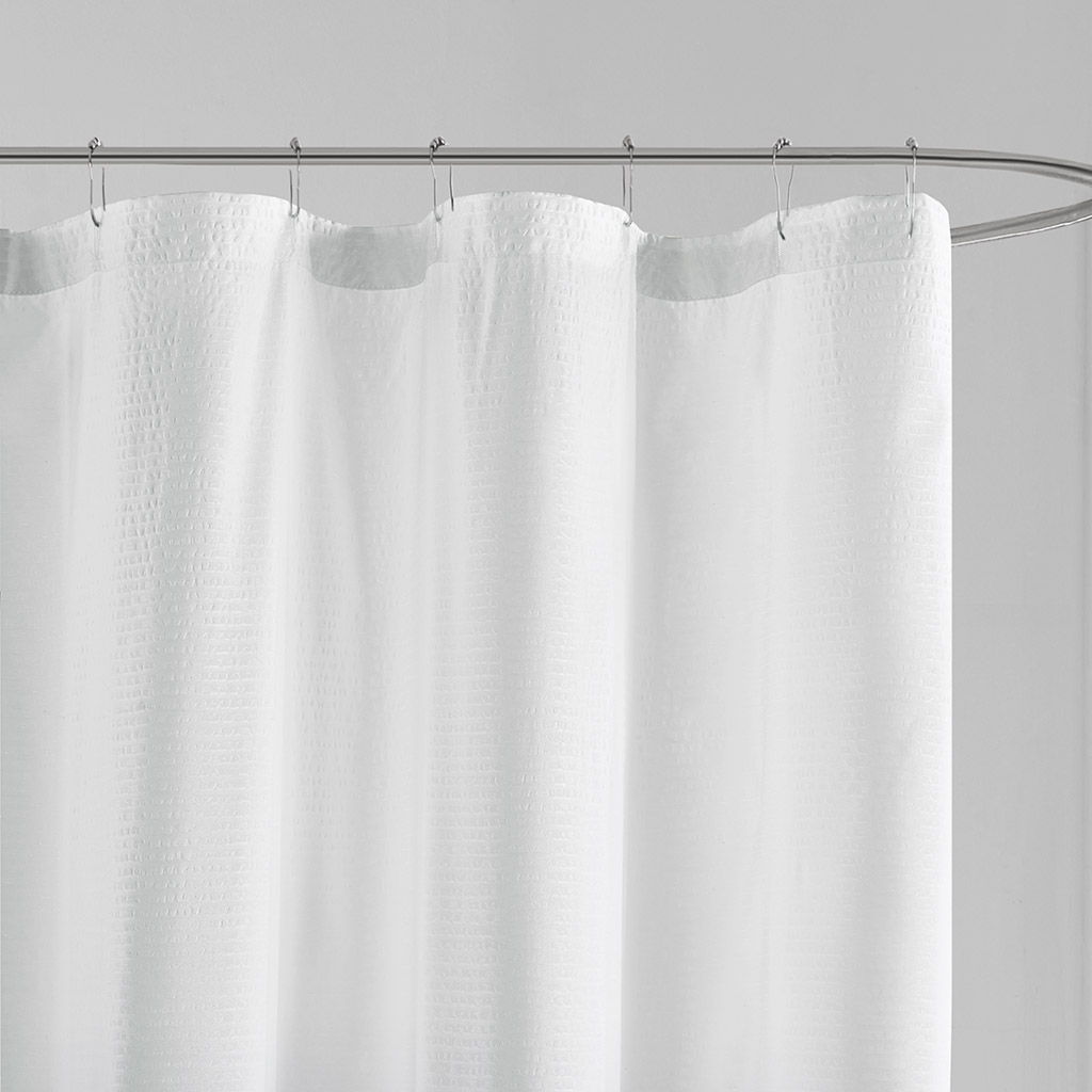 Ara - Ombre Printed Shower Curtain - Gray